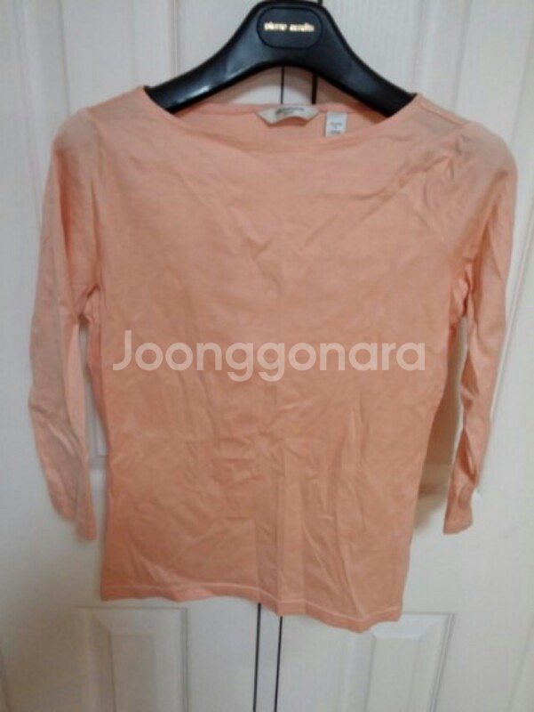 리즈 클레이본 살구색 보트넥 티셔츠--0