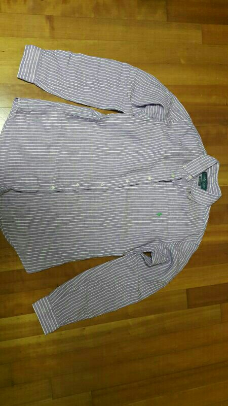 정품 폴로랄프로렌 린넨남방 마100%  사이즈10--6