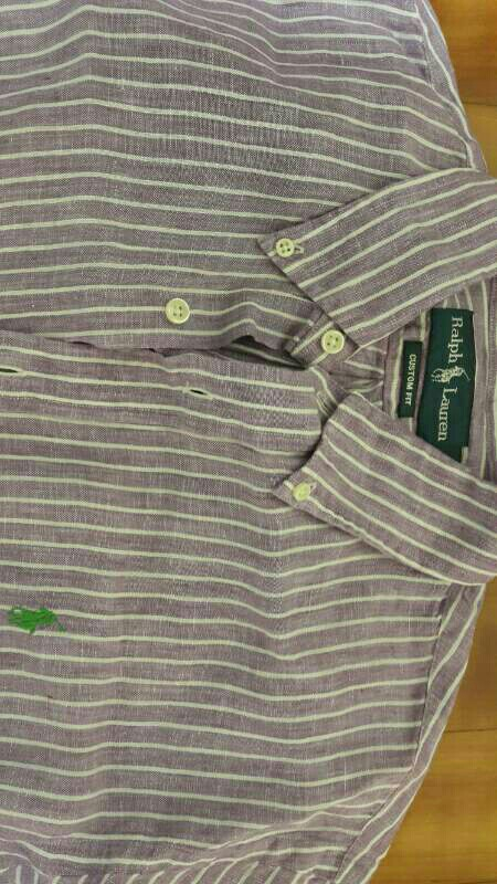 정품 폴로랄프로렌 린넨남방 마100%  사이즈10--7