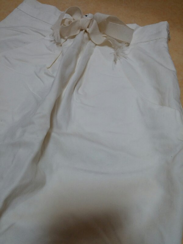 zara women 화이트 코튼 세미 버블 스커트 이미지