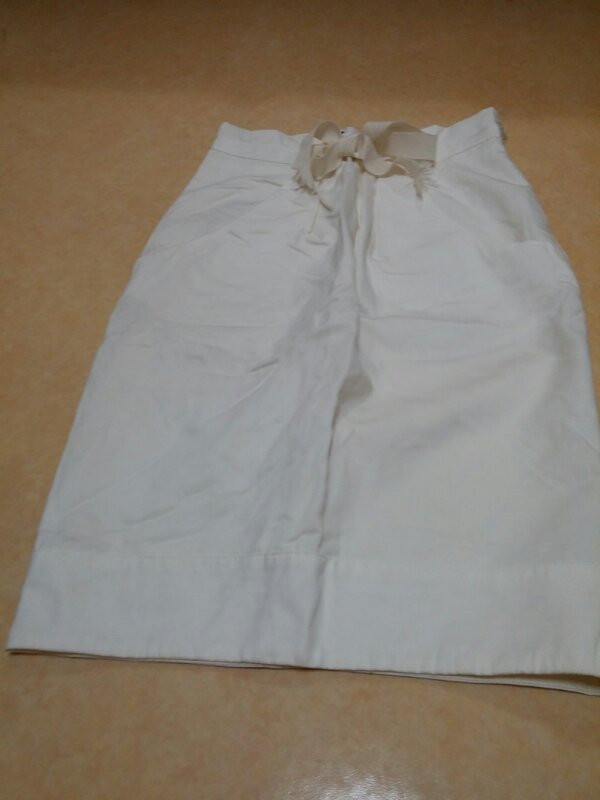 zara women 화이트 코튼 세미 버블 스커트 이미지