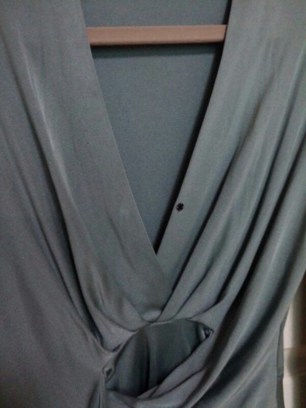 영국 ISSA LONDON 인디고블루 저지 티셔츠--1