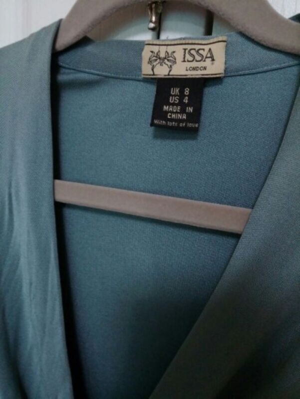 영국 ISSA LONDON 인디고블루 저지 티셔츠--2