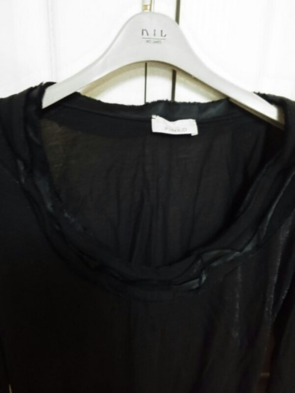 이태리 PINKO 케시미어 혼방 블랙 정장저지 블--1