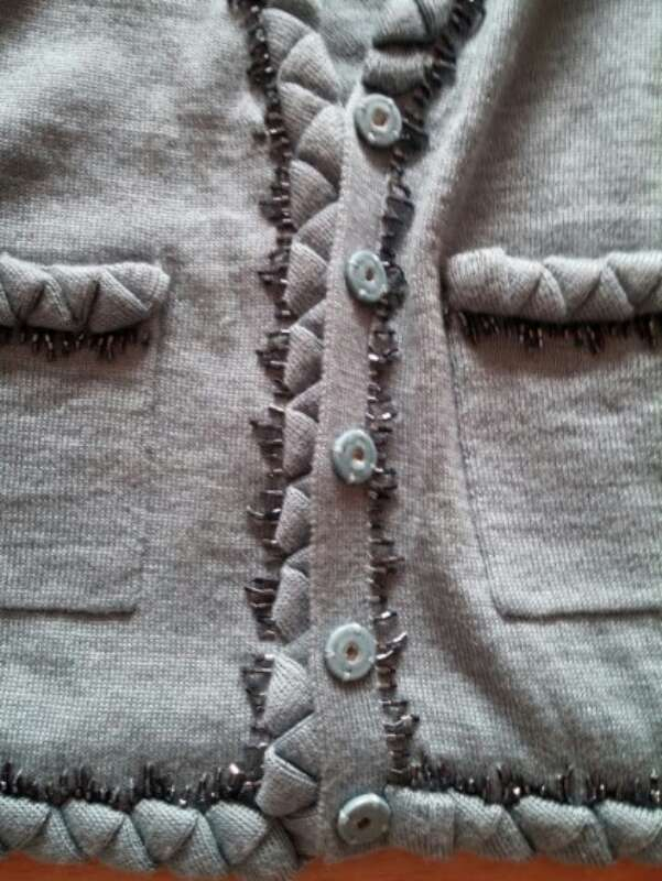 수입 Designed Shalot 샤넬스타일 모직--2