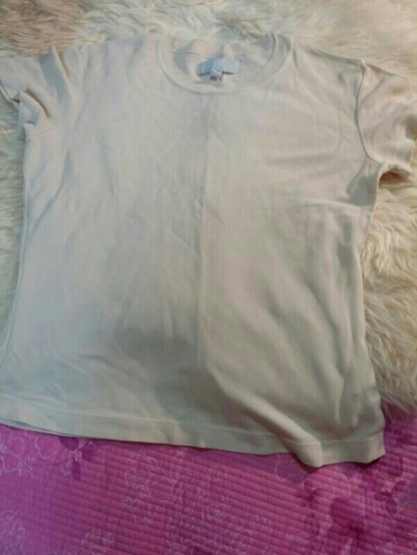 ESPRIT 에스프리 베이지 실크 티셔츠 55사이--1