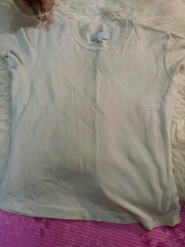 ESPRIT 에스프리 베이지 실크 티셔츠 55사이--4