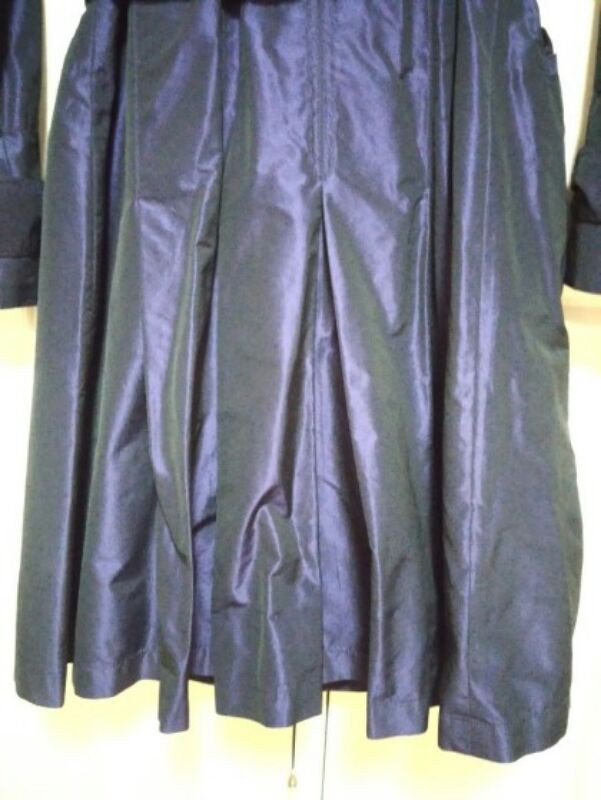 피에르가르뎅 퍼플 스커트주름 트렌치레인코트 이미지