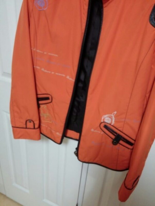 로베르타 카메리노 오랜지 골프 패딩점퍼--2