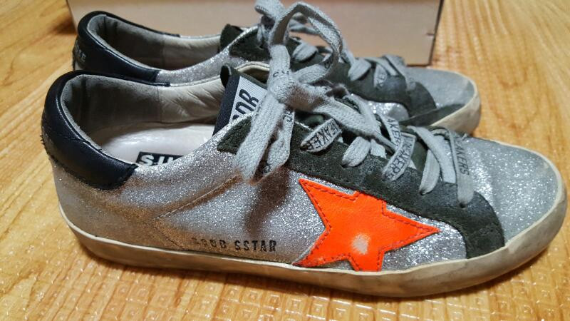 골든구스슈퍼스타정품빈티지펄실버36여성용급매--4