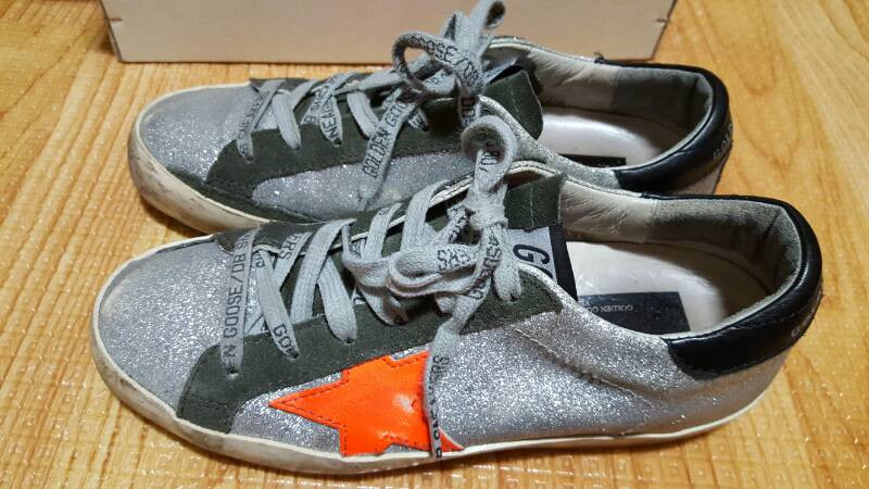 골든구스슈퍼스타정품빈티지펄실버36여성용급매--8