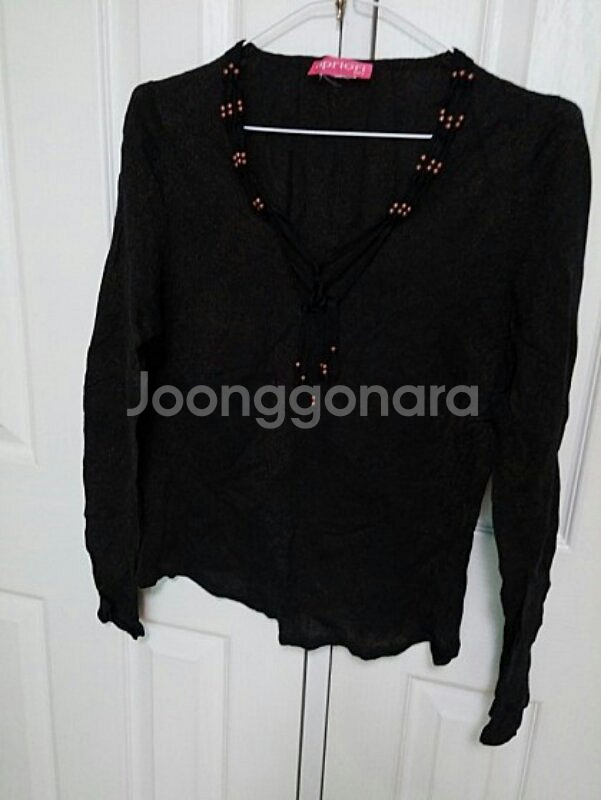 이태리 APRIORI 블랙브론즈 에스닉 니트--0