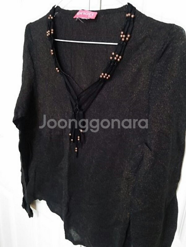 이태리 APRIORI 블랙브론즈 에스닉 니트--1