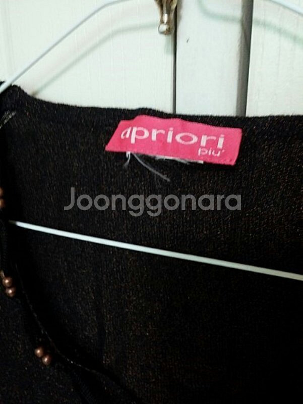 이태리 APRIORI 블랙브론즈 에스닉 니트--3