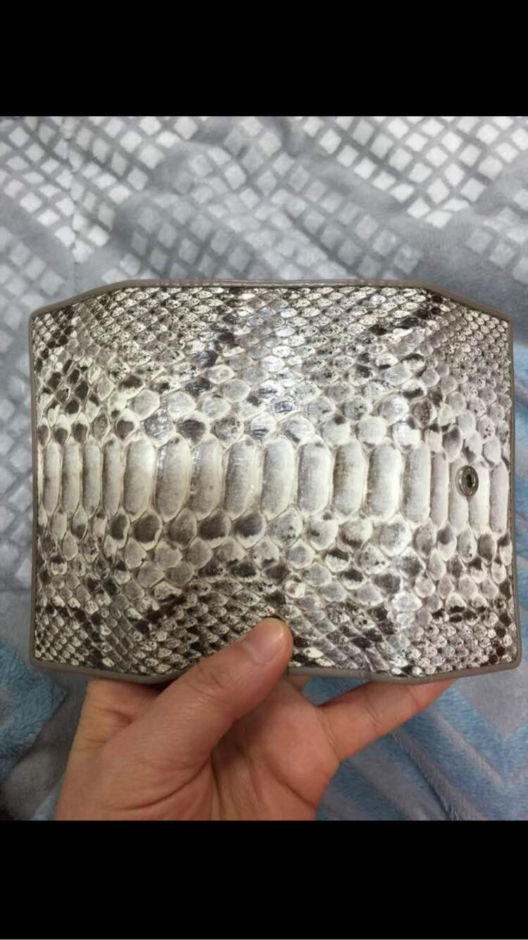 리얼 아나콘다 가죽키링지갑.--4