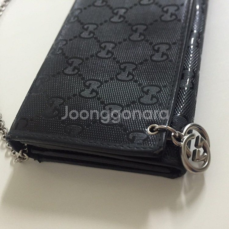 [정품] 구찌여자 장지갑 (체인 있는 디자인, 클--2