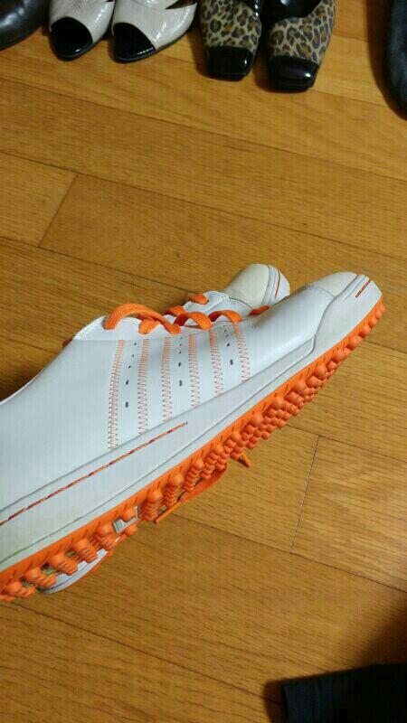 아디다스 흰색주황 270 택배가능 이미지