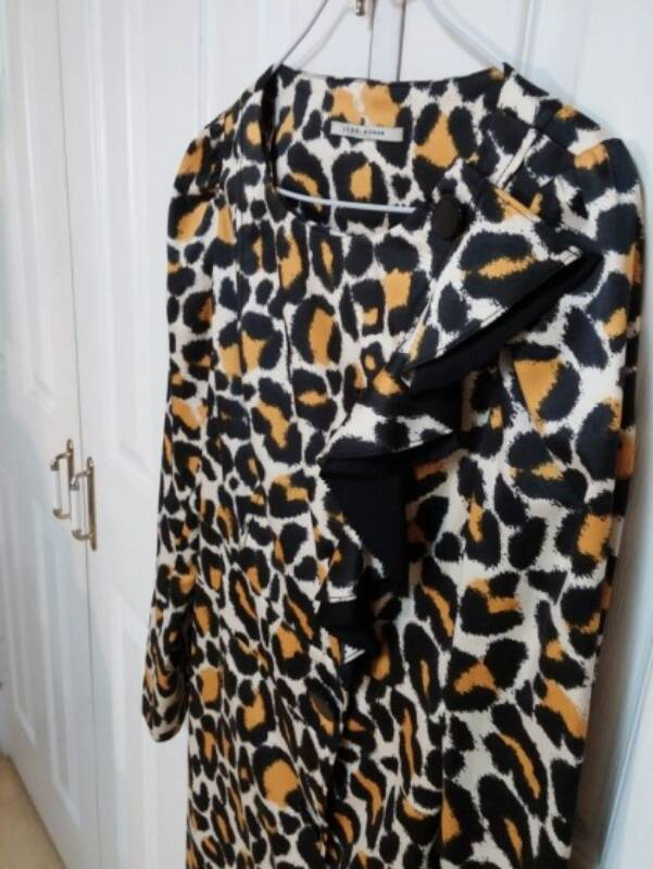 제시뉴욕 레오파드 정장 원피스 55사이즈--2