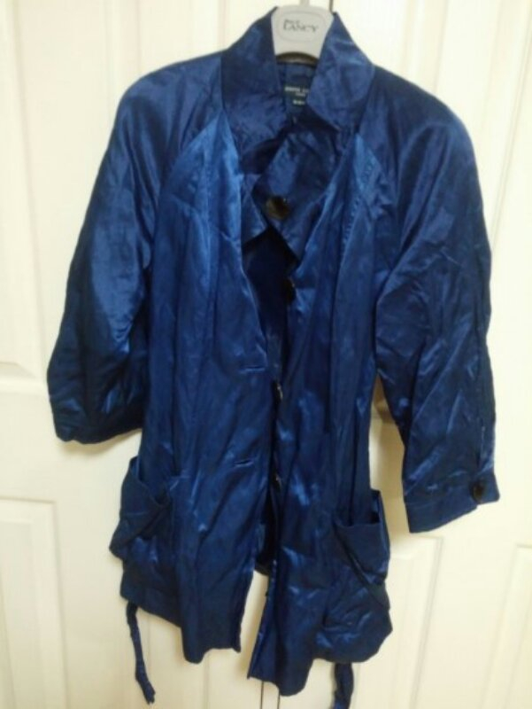 피에르가르뎅 루즈핏 칠부소매 트렌치코트 이미지