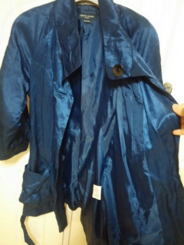 피에르가르뎅 루즈핏 칠부소매 트렌치코트 이미지