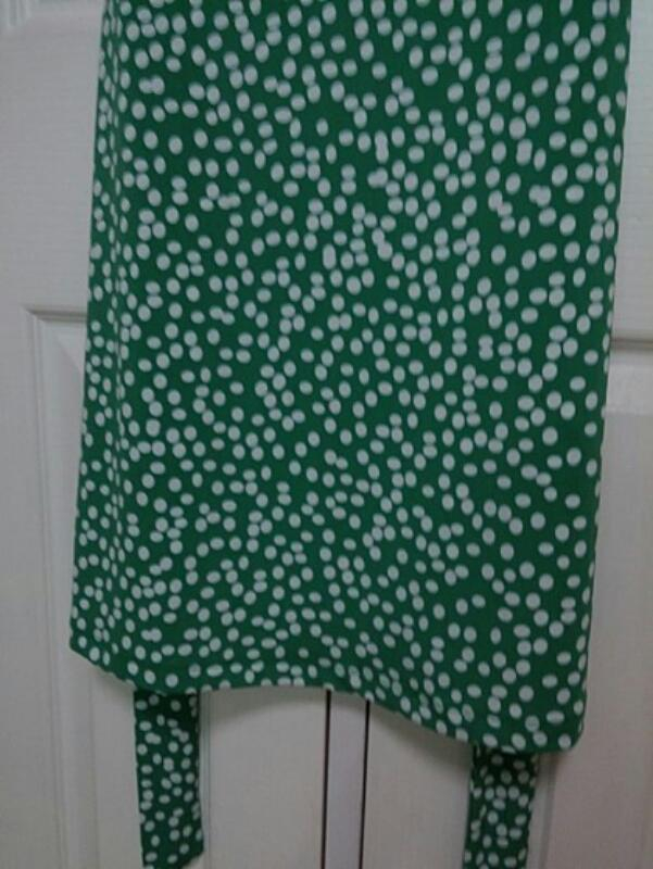 앤테일러 LOFT 그린 도트 저지 원피스 55사이 이미지