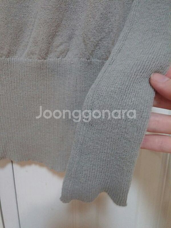 미국 Apt9 오트 그레이 모시 롱니트--2