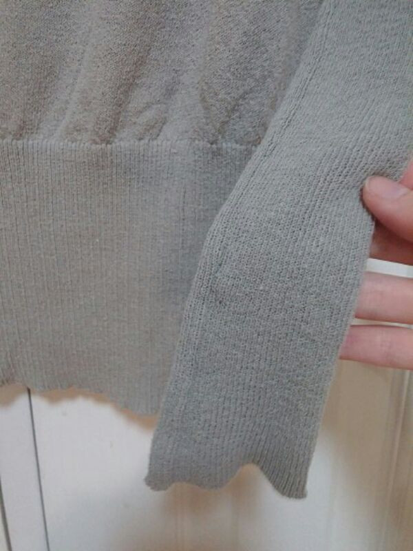 미국 Apt9 오트 그레이 모시 롱니트--2