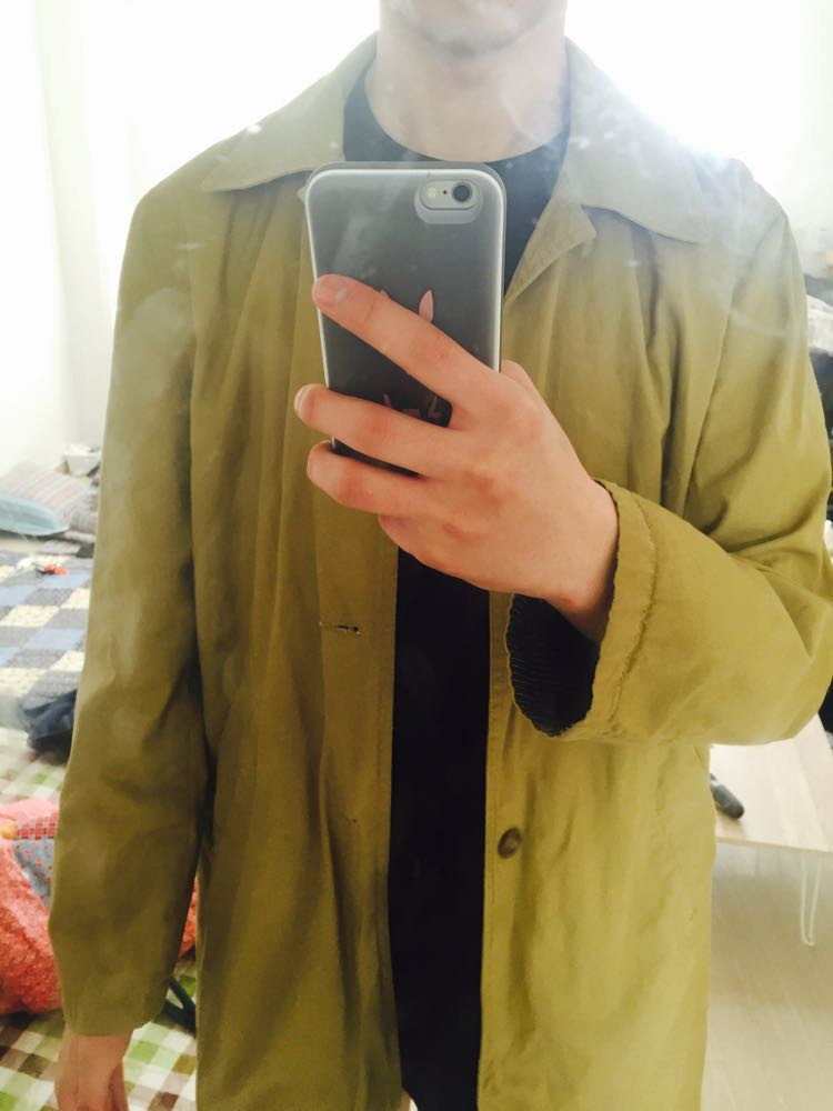 남자 가을 트렌치 코트--1