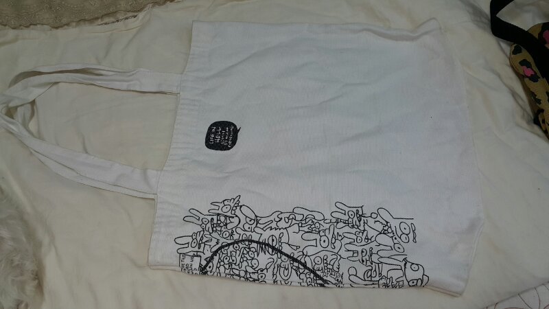 리본가방 에코백 힙색 셀카봉 이미지