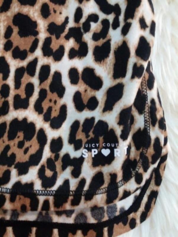 쥬시꾸뛰르 섹시 레오파드 요가헬스런닝 스포츠상의  이미지