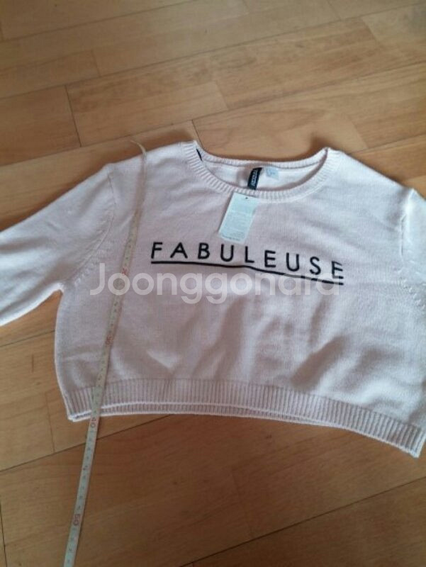 H&M 핑크 FABULEUSE 코튼 니트 S사이즈--0