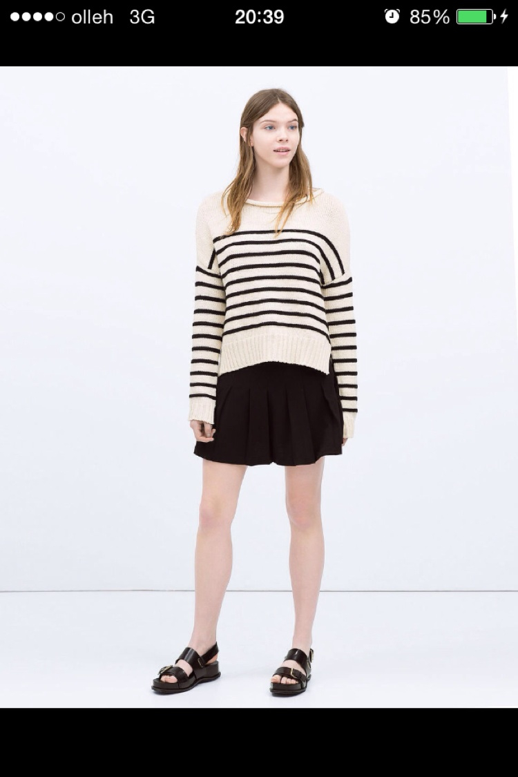 자라 미니 플리츠 스커트 s--1