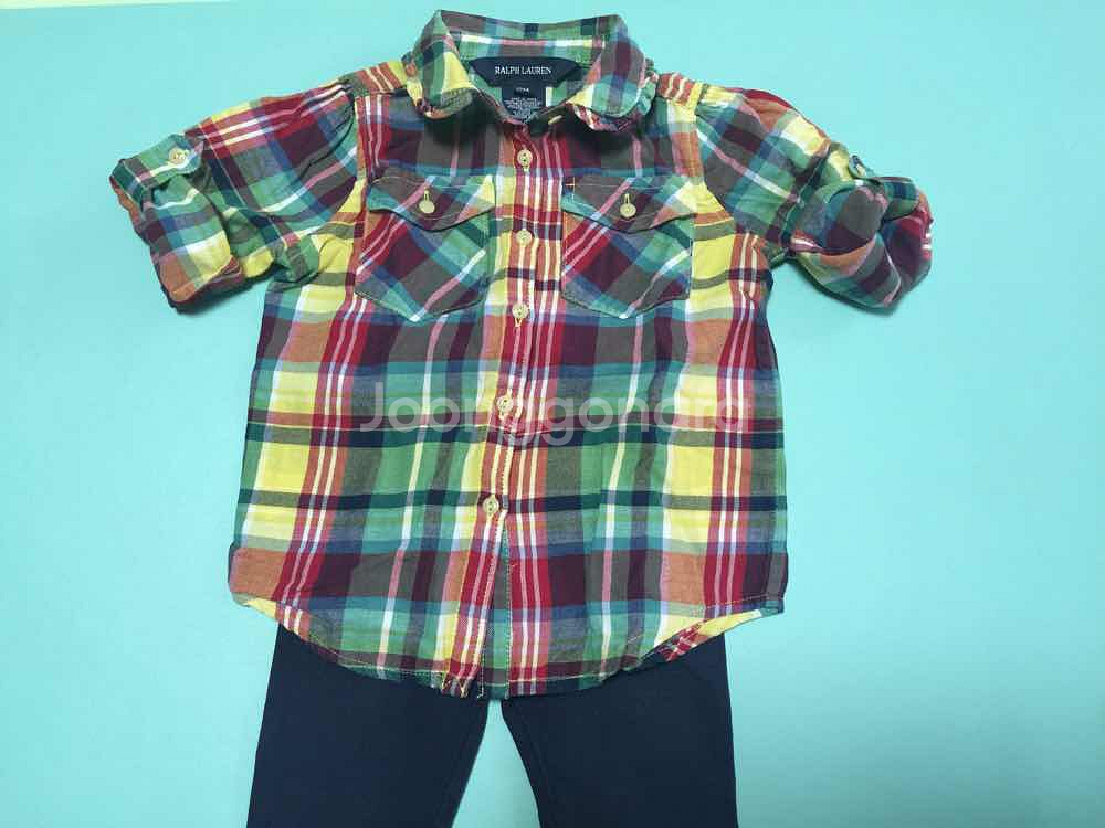 폴로 셔츠+레깅스 12개월--1