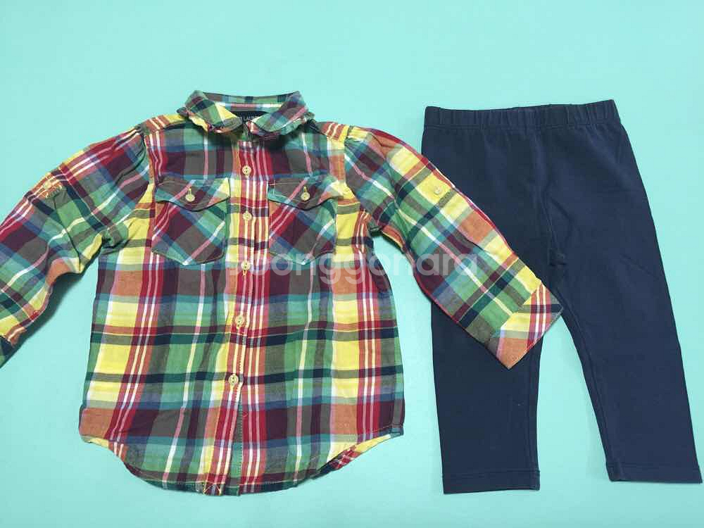 폴로 셔츠+레깅스 12개월--2