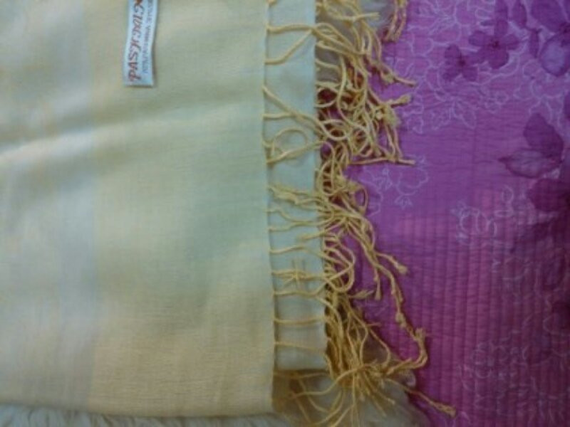 수입 샴페인컬러
페이즐리 문양 실크 파시미나(어린--3