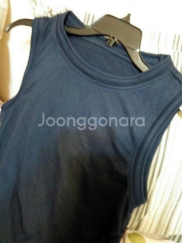 엘리타하리 다크블루 스포티 저지 원피스--1