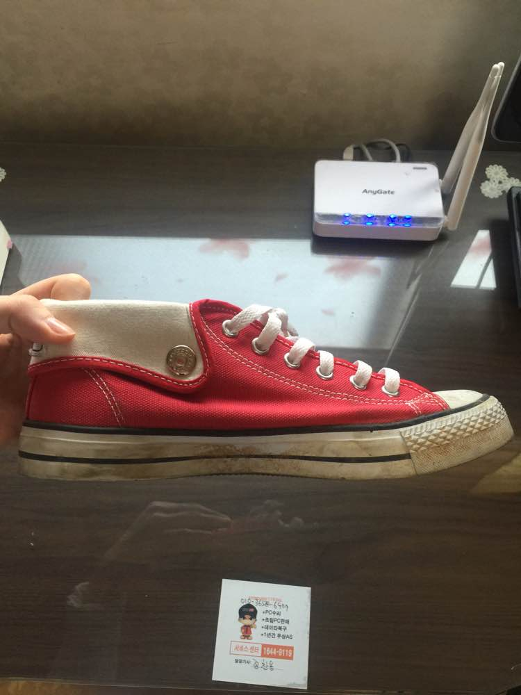 [240] exrsport 레드 스니커즈 운동화--1