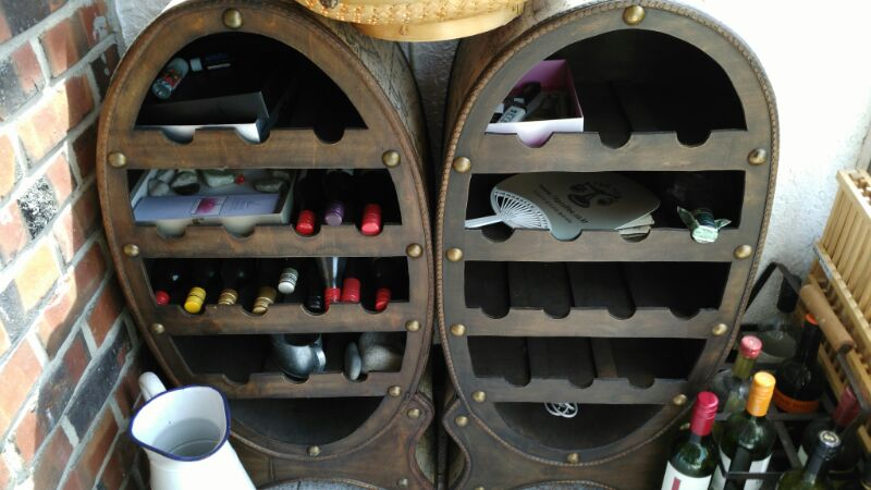 와인꽂이장식장 2셋트--1