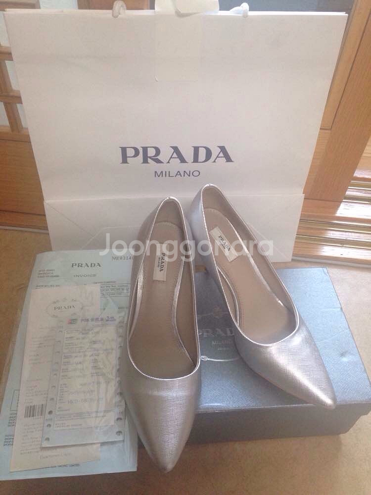 프라다 슈즈 7cm 240mm--5