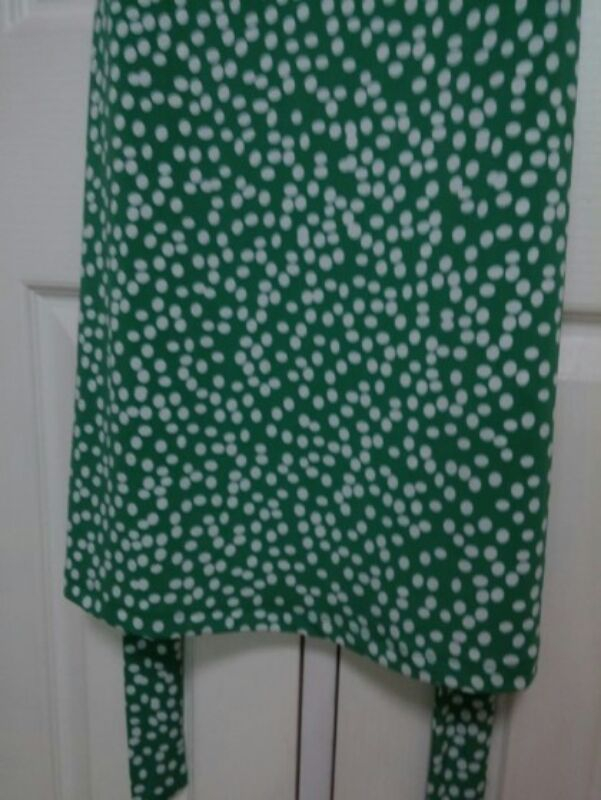 앤테일러 LOFT 그린 도트 저지 원피스 55사이--3