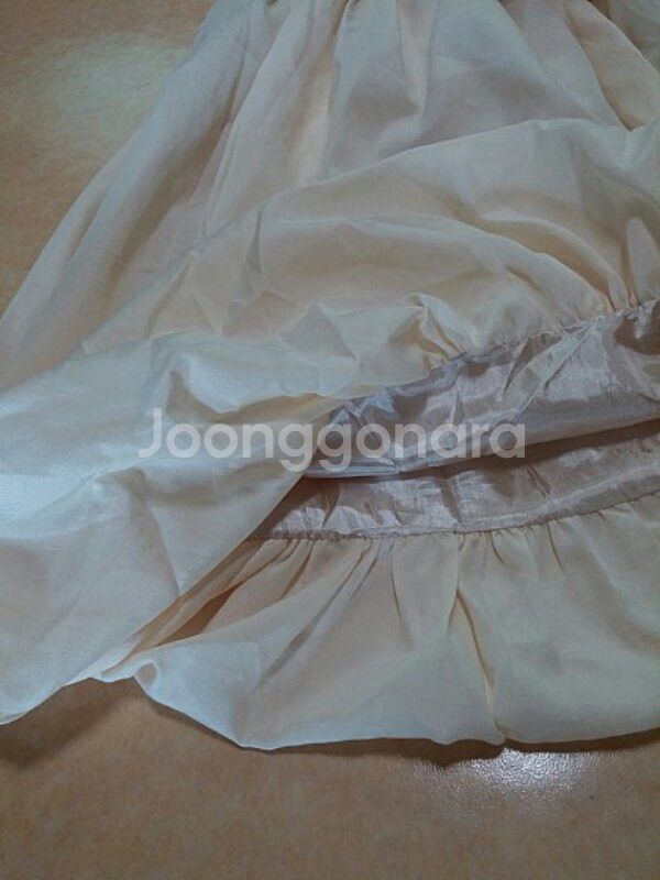 일본에서 사온 아이보리 버블 슬립 원피스--5
