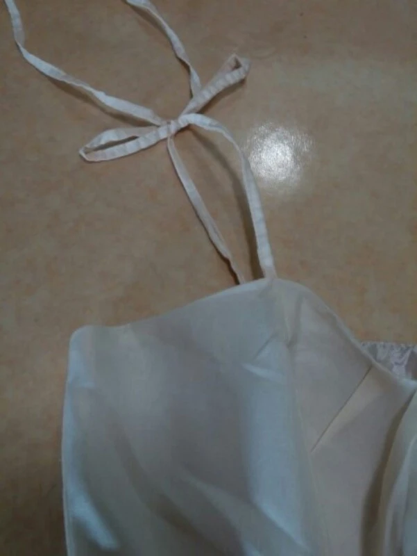 일본에서 사온 아이보리 버블 뷔스티에 이미지