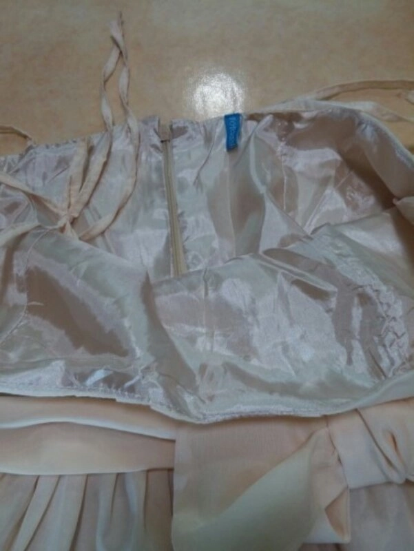 일본에서 사온 아이보리 버블 뷔스티에 이미지