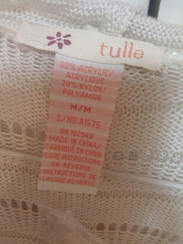 미국에서 구매한 Tulle 화이트 후드 니트 가디--3