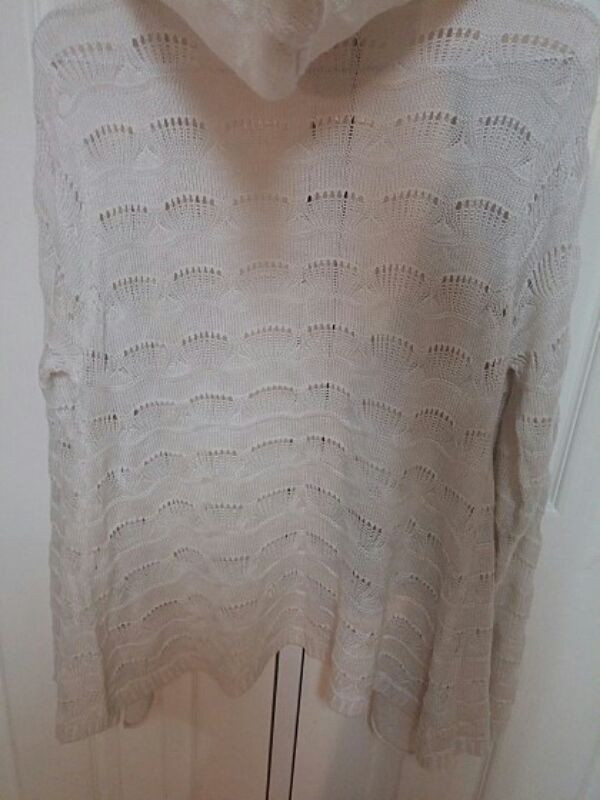 미국에서 구매한 Tulle 화이트 후드 니트 가디--4