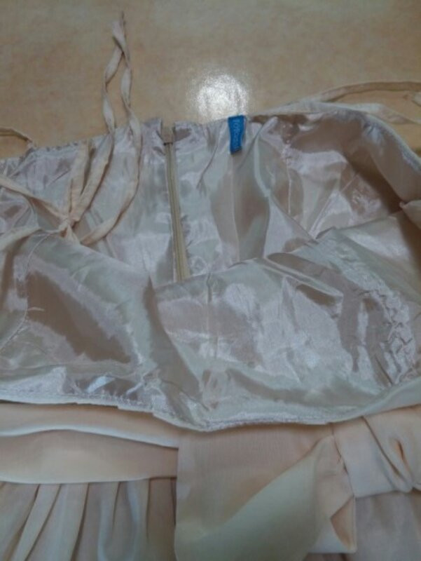 일본에서 사온 아이보리 버블 뷔스티에--4