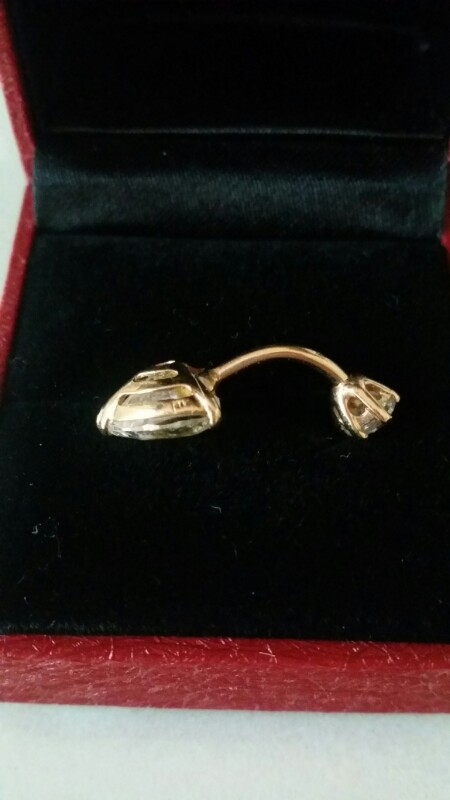 14k배꼽피어싱--1