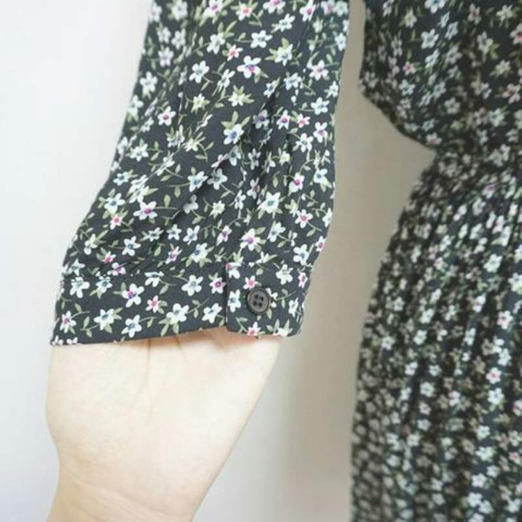 새) 잔꽃 프릴 러플 플라워 밴딩 차이나 리본 원 이미지