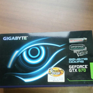 [부산]기가바이트 GTX670 윈드포스 팝니다