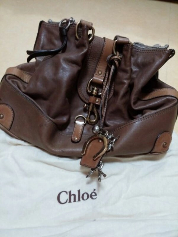 CHLOE 브라운 가죽 숄더백 이미지
